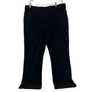 Jones Sport Black Corduroy Pants Stretch Casual Comfort‎ Career Size 16